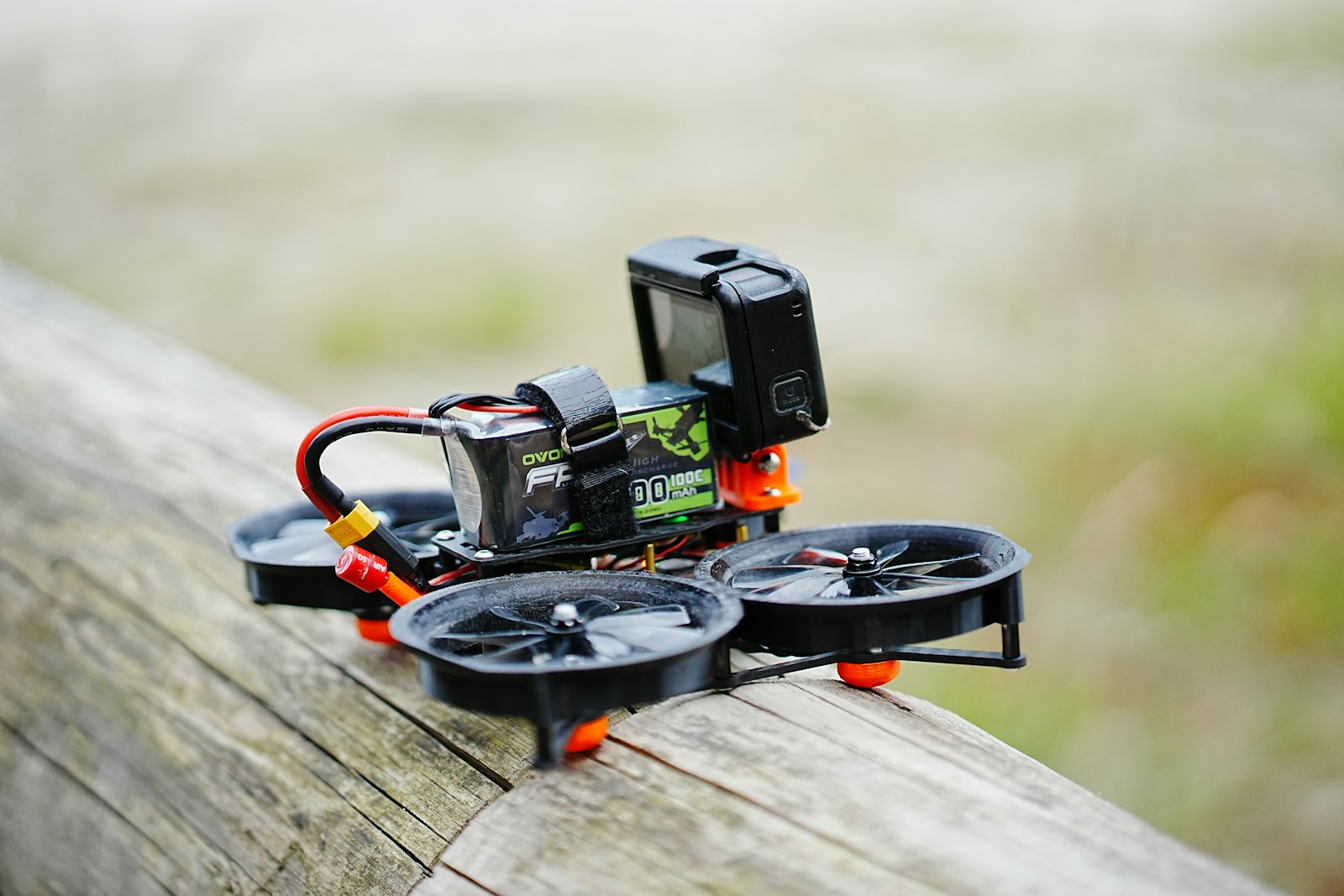 Reference photograph of a ducted cinewhoop FPV drone